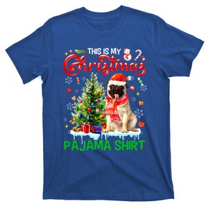 Matching Family This Is My Christmas Pajama Santa Pug Dog Gift T-Shirt