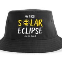 My First Total Solar Eclipse April 8th Eclipse Sustainable Bucket Hat