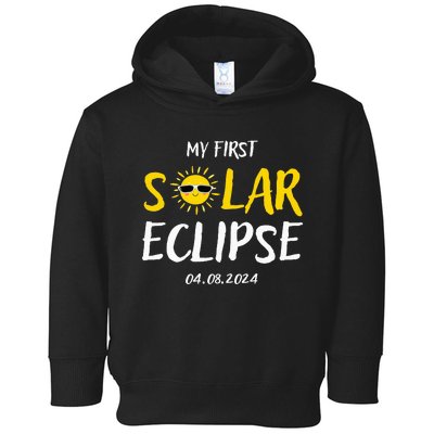 My First Total Solar Eclipse April 8th Eclipse Toddler Hoodie