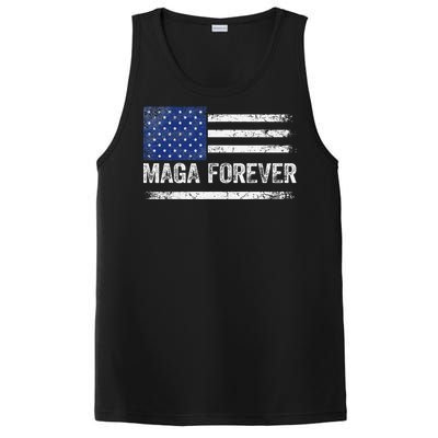 Maga Forever Trump 47 Outfit America Flag Maga Forever PosiCharge Competitor Tank