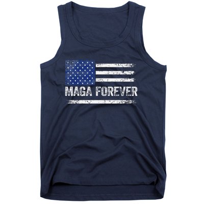 Maga Forever Trump 47 Outfit America Flag Maga Forever Tank Top