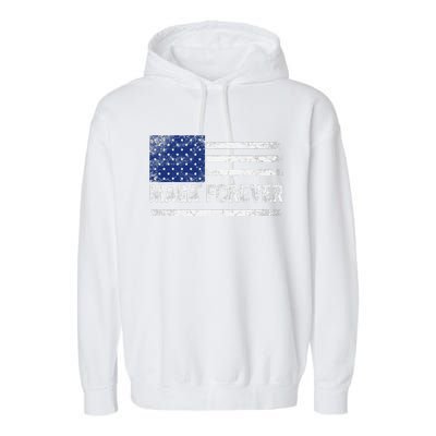 Maga Forever Trump 47 Outfit America Flag Maga Forever Garment-Dyed Fleece Hoodie