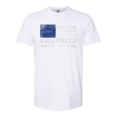 Maga Forever Trump 47 Outfit America Flag Maga Forever Softstyle CVC T-Shirt