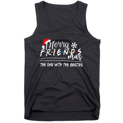 Merry Friendsmas The One With The Besties Christmas Friends Tank Top