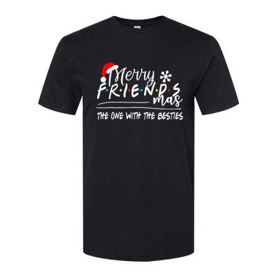 Merry Friendsmas The One With The Besties Christmas Friends Softstyle® CVC T-Shirt