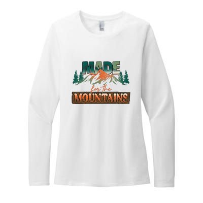 Made For The Mountains Hiking Gift Womens CVC Long Sleeve Shirt