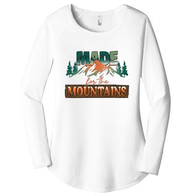 Made For The Mountains Hiking Gift Women's Perfect Tri Tunic Long Sleeve Shirt