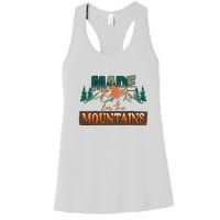 Made For The Mountains Hiking Gift Women's Racerback Tank