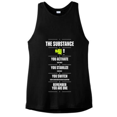Meaning Funny The Substance Basic Ladies PosiCharge Tri-Blend Wicking Tank
