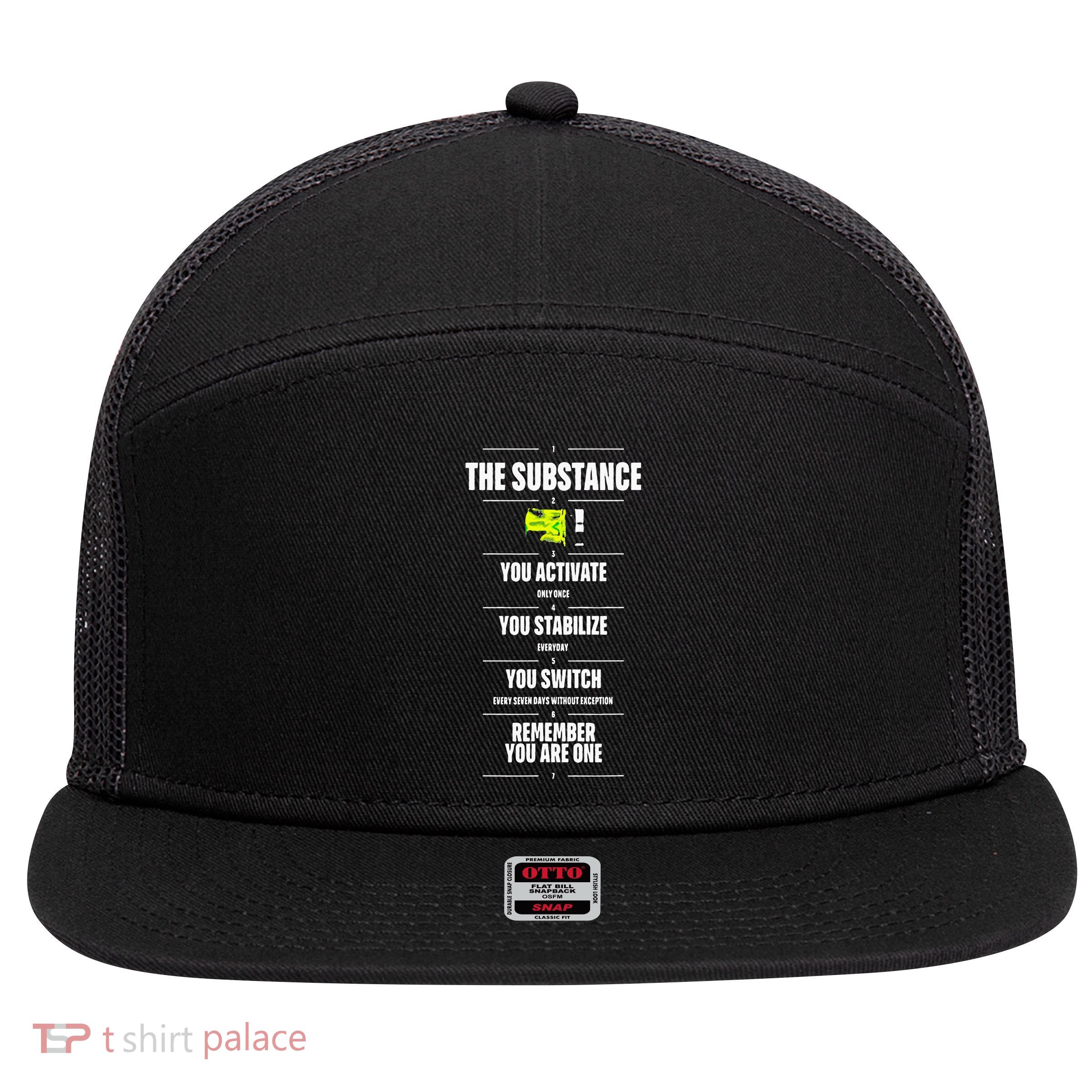 Meaning Funny The Substance Basic 7 Panel Mesh Trucker Snapback Hat
