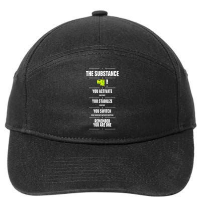Meaning Funny The Substance Basic 7-Panel Snapback Hat