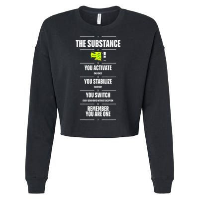 Meaning Funny The Substance Basic Cropped Pullover Crew