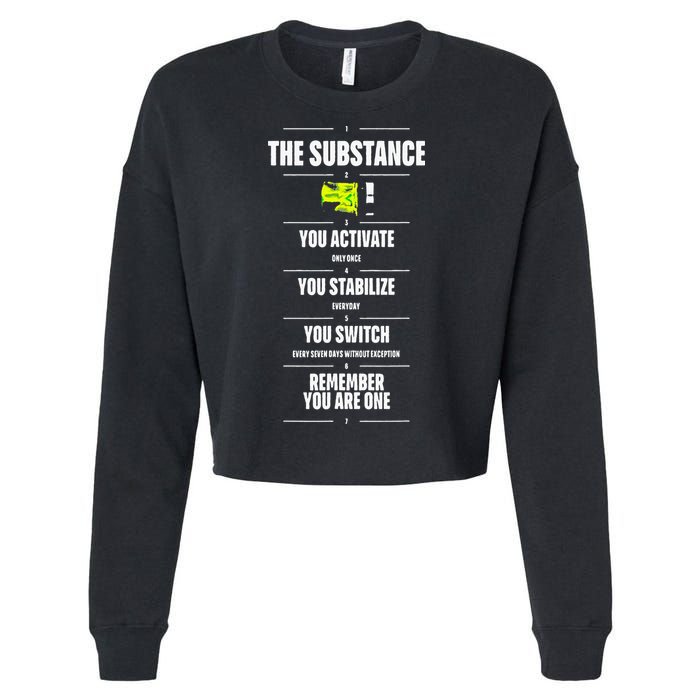 Meaning Funny The Substance Basic Cropped Pullover Crew