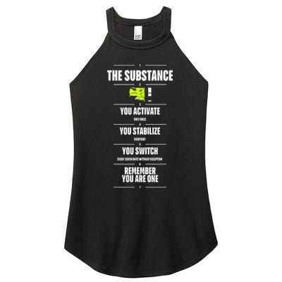 Meaning Funny The Substance Basic Women's Perfect Tri Rocker Tank