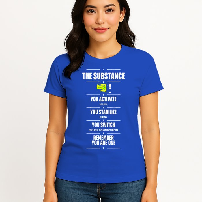 Meaning Funny The Substance Basic Womens T-Shirt