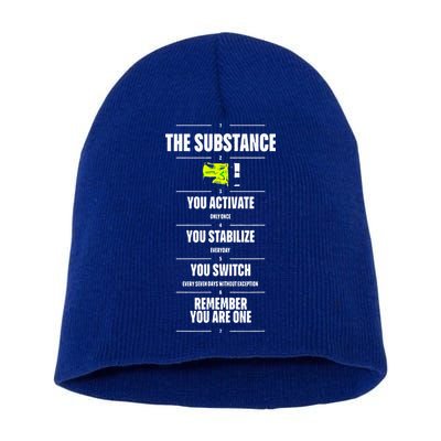 Meaning Funny The Substance Basic Short Acrylic Beanie