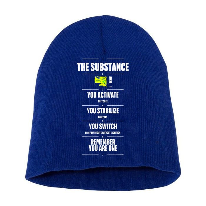 Meaning Funny The Substance Basic Short Acrylic Beanie