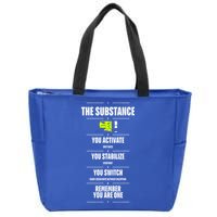 Meaning Funny The Substance Basic Zip Tote Bag