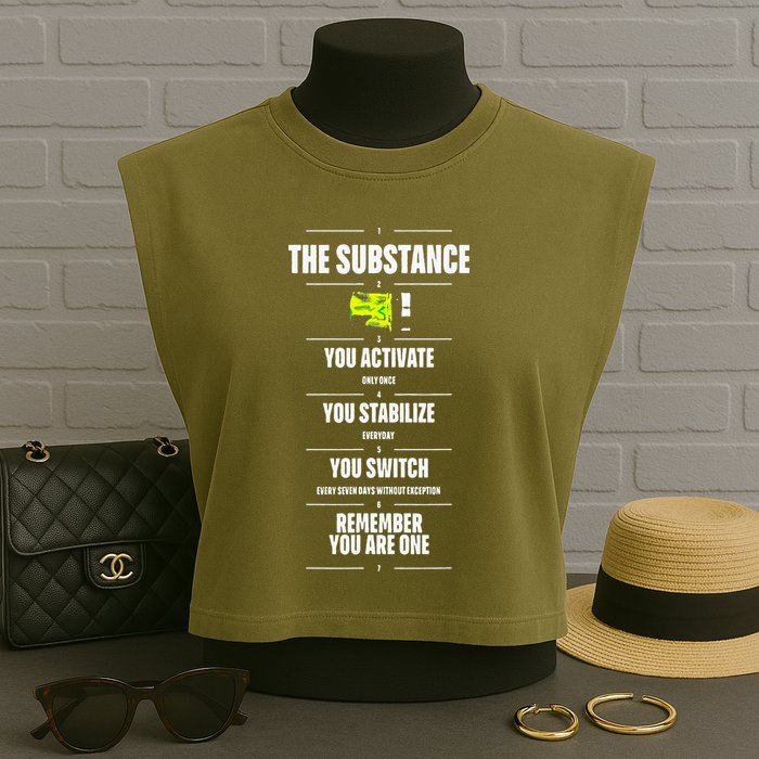 Meaning Funny The Substance Basic Garment-Dyed Women's Muscle Tee