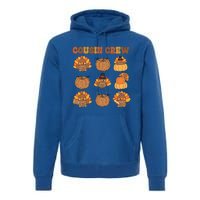 Matching Family Thanksgiving Cousin Crew Retro Matching Gift Premium Hoodie