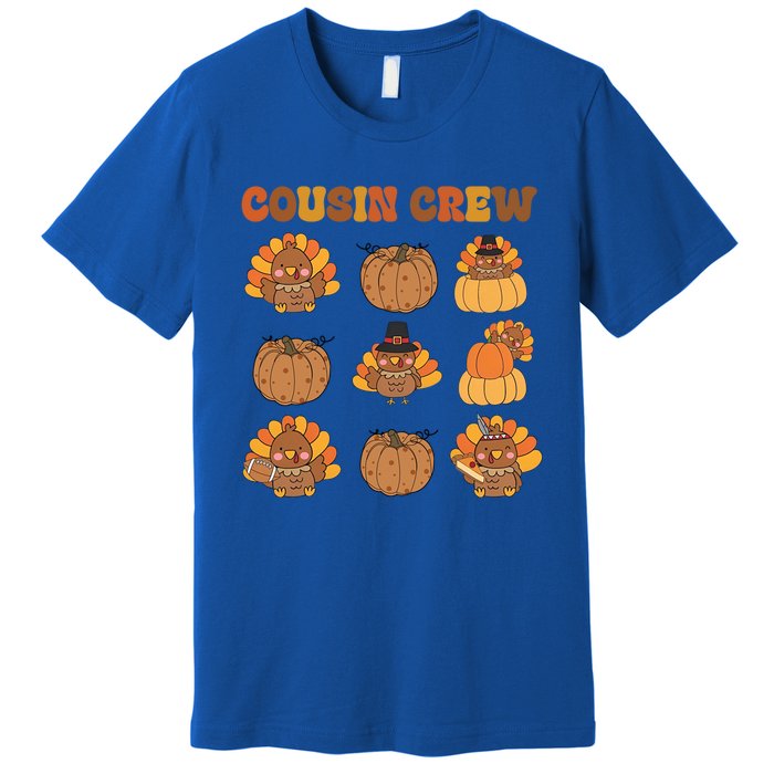 Matching Family Thanksgiving Cousin Crew Retro Matching Gift Premium T-Shirt