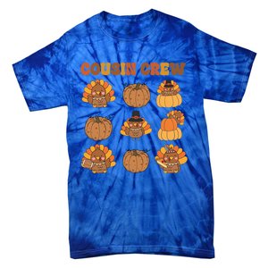 Matching Family Thanksgiving Cousin Crew Retro Matching Gift Tie-Dye T-Shirt