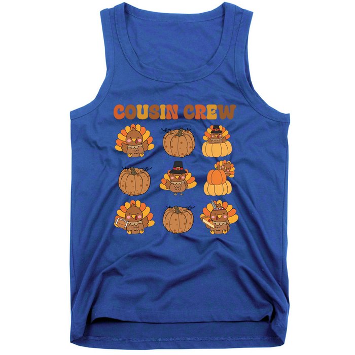 Matching Family Thanksgiving Cousin Crew Retro Matching Gift Tank Top