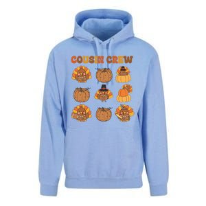 Matching Family Thanksgiving Cousin Crew Retro Matching Gift Unisex Surf Hoodie