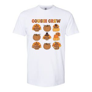 Matching Family Thanksgiving Cousin Crew Retro Matching Gift Softstyle CVC T-Shirt