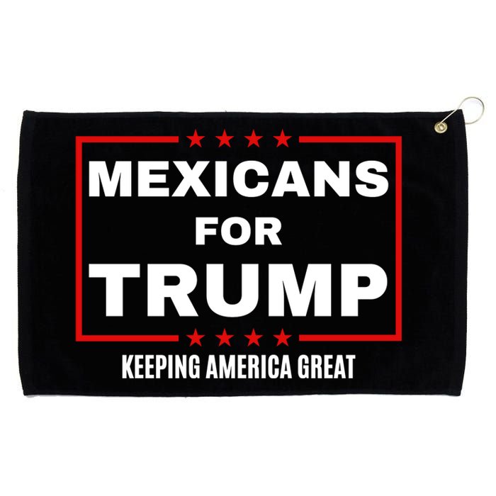 Mexicans For Trump 2024 Keeping America Great Grommeted Golf Towel