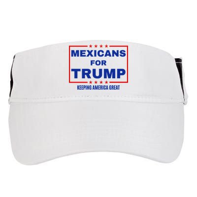 Mexicans For Trump 2024 Keeping America Great Adult Drive Performance Visor