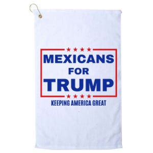 Mexicans For Trump 2024 Keeping America Great Platinum Collection Golf Towel