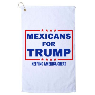 Mexicans For Trump 2024 Keeping America Great Golf Towel