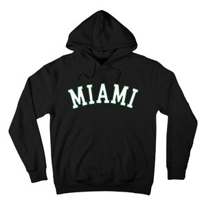 Miami Fl Throwback Sporty Design Classic Hoodie