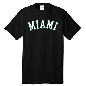 Miami Fl Throwback Sporty Design Classic Tall T-Shirt