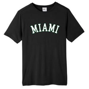 Miami Fl Throwback Sporty Design Classic Tall Fusion ChromaSoft Performance T-Shirt