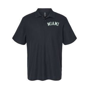 Miami Fl Throwback Sporty Design Classic Softstyle Adult Sport Polo