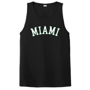 Miami Fl Throwback Sporty Design Classic PosiCharge Competitor Tank