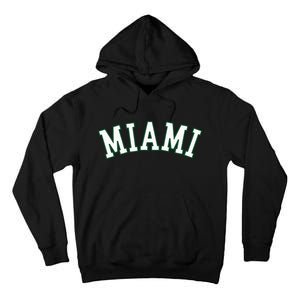 Miami Fl Throwback Sporty Design Classic Tall Hoodie