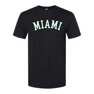 Miami Fl Throwback Sporty Design Classic Softstyle CVC T-Shirt