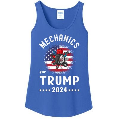 Mechanics For Trump 2024 American Flag Vote Trump Gift Ladies Essential Tank