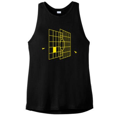 Millennium Falcon Targeting Computer Ladies PosiCharge Tri-Blend Wicking Tank