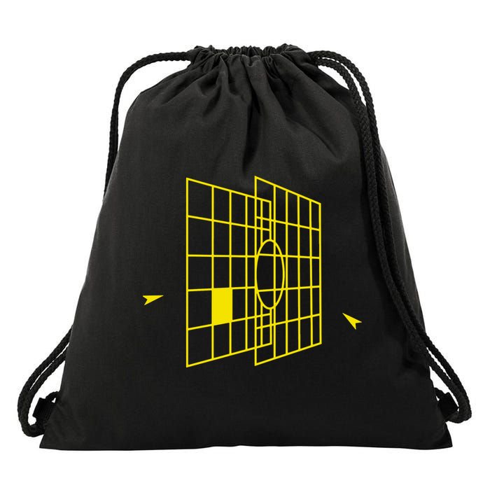 Millennium Falcon Targeting Computer Drawstring Bag