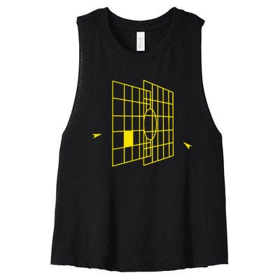 Millennium Falcon Targeting Computer Women's Racerback Cropped Tank