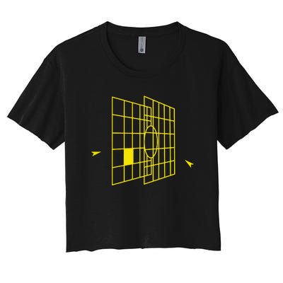 Millennium Falcon Targeting Computer Women's Crop Top Tee