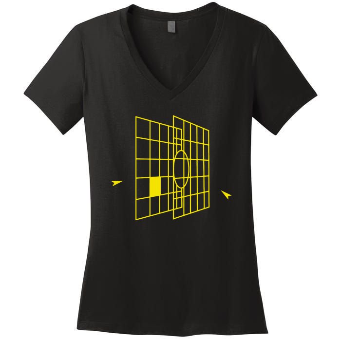 Millennium Falcon Targeting Computer Women's V-Neck T-Shirt