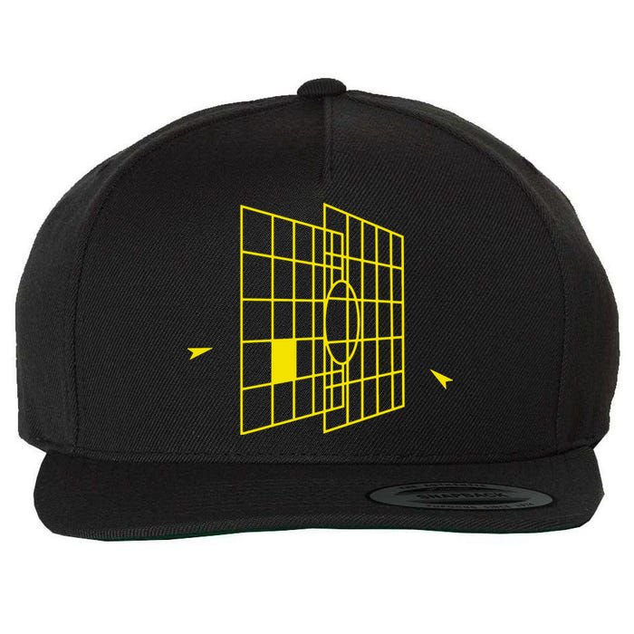 Millennium Falcon Targeting Computer Wool Snapback Cap