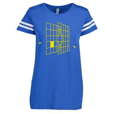 Millennium Falcon Targeting Computer Enza Ladies Jersey Football T-Shirt