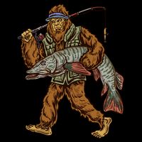 Muskie Fishing Tiger Musky Hunting Bigfoot Fisher Cool Gift Cooling Performance Crew T-Shirt
