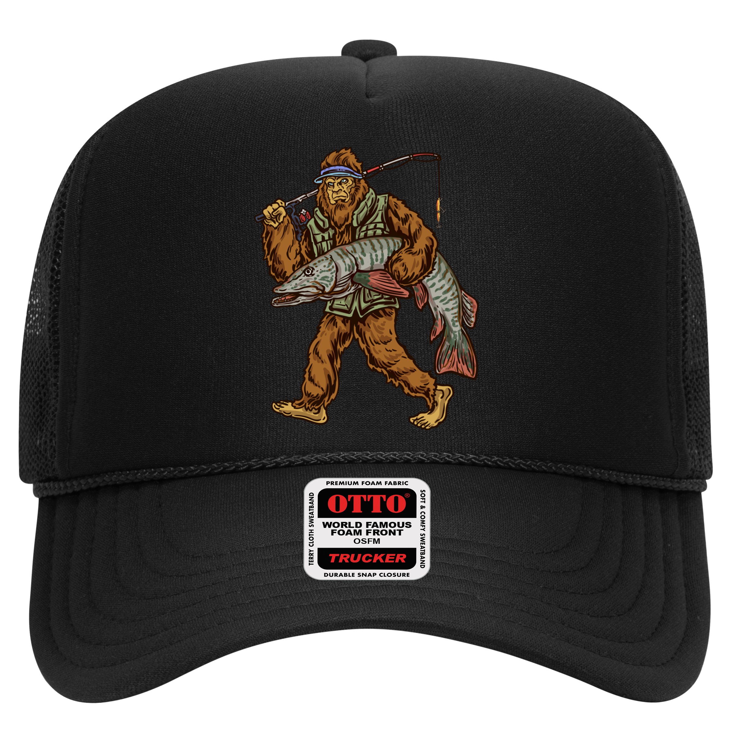 Muskie Fishing Tiger Musky Hunting Bigfoot Fisher Cool Gift Hat